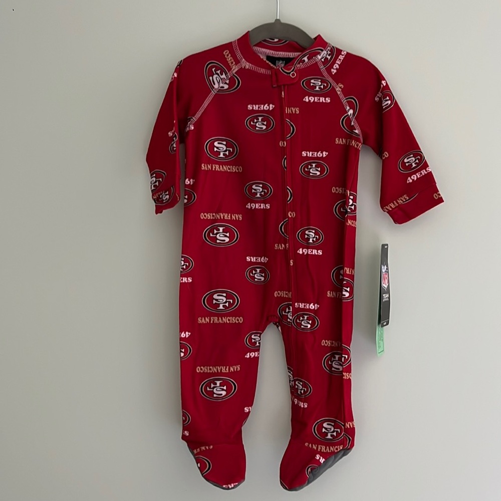 San Francisco 49ers NFL footie pajamas
